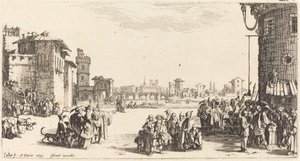 Slavmarknaden av Jacques Callot