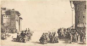 Slavmarknaden av Jacques Callot