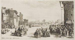 Slavmarknaden av Jacques Callot