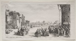 Slavmarknaden av Jacques Callot