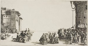 Slavmarknaden av Jacques Callot