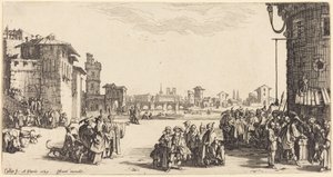 Slavmarknaden av Jacques Callot