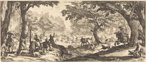 Stagjakten av Jacques Callot