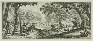 Stagjakten av Jacques Callot