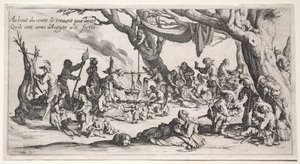 The Bohemians: The Stopping Place: The Feast of the Bohemians av Jacques Callot