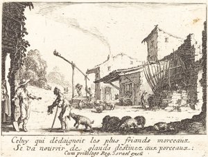 Svinhjorden, 1635. av Jacques Callot