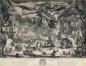 Sankt Antonius frestelse, 1635. av Jacques Callot