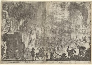 The Temptation of Saint Anthony [första versionen], ca. 1617. av Jacques Callot