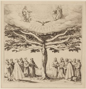 The Tree of St. Francis, ca 1619 (etsning) av Jacques Callot