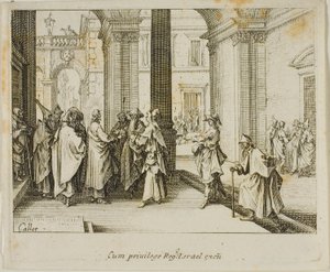 Hyllningen till Caesar, från Nya testamentet av Jacques Callot
