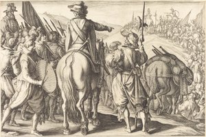 Trupperna på mars, ca. 1614. av Jacques Callot
