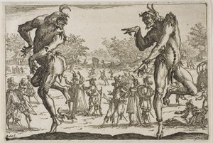 De två Pantaloons av Jacques Callot