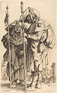 De två pilgrimerna, ca. 1622. av Jacques Callot