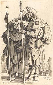 De två pilgrimerna, ca. 1622. av Jacques Callot