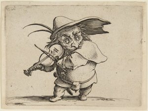 Violinisten av Jacques Callot