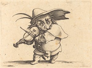 Violinspelaren av Jacques Callot