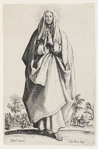 Jungfru Maria från Les Grands Apôtres (De stora apostlarna), 1631 av Jacques Callot