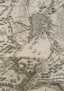 Belägringen av La Rochelle... av Jacques Callot