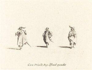 Tre herrar av Jacques Callot