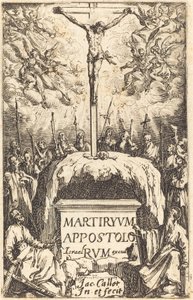 Titelsida för "Apostlarnas martyrskap" av Jacques Callot