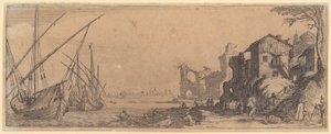 Drottning Margarethas av Spanien bortgång, blad 18 i serien ”Requiem för drottningen av Spanien” av Jacques Callot