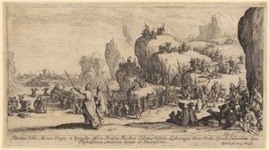 Trupper lämnar sina fartyg av Jacques Callot