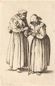 Två tiggarkvinnor av Jacques Callot