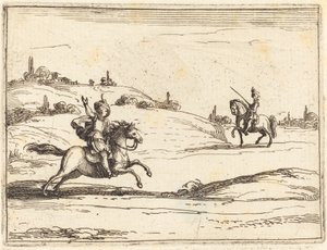 Två riddare av Jacques Callot
