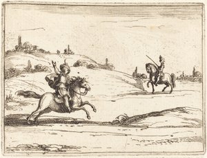Två riddare av Jacques Callot