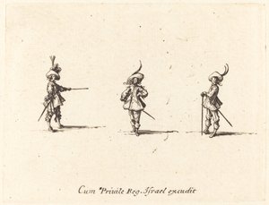Obeväpnad övning av Jacques Callot