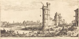 Utsikt över Pont Neuf av Jacques Callot