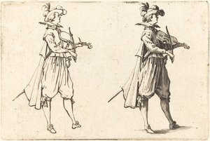 Violinist av Jacques Callot