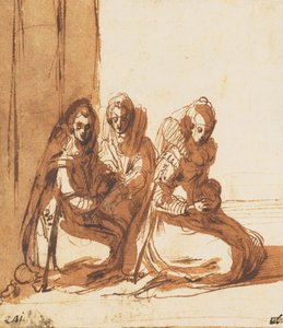 Sittande kvinnor av Jacques Callot