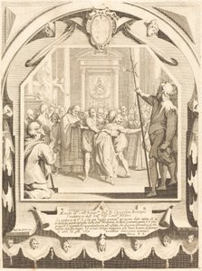 Den besatta av Jacques Callot after Andrea Boscoli