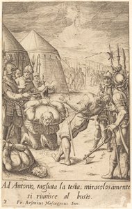 De avhuggna av Jacques Callot after Donato Mascagni