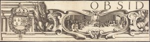 Belägringen av La Rochelle [skylt 1 av 16; uppsättningen omfattar 1952.8.97-112] av Jacques Callot and Abraham Bosse
