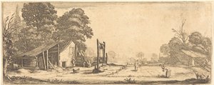 Trädgården av Jacques Callot or Follower of Jacques Callot