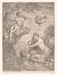 Glaucus en Scylla av Jacques Dumont