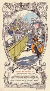 Kung Henrik II av Frankrike dog i en tornerspelsolycka i Paris