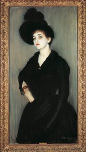 Frankrike, Paris, Porträtt av Madame Adelaide Vasnier av Jacques Emile Blanche