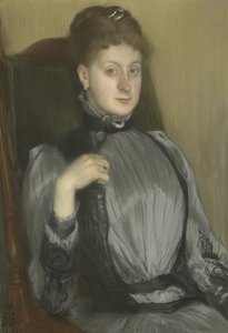 Porträtt av en kvinna, 1890 av Jacques Emile Blanche