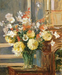Sommarblommor (olja på duk)