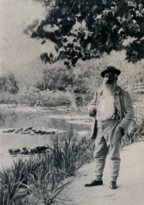 "Claude Monet, Giverny", 1905 av Jacques Ernest Bulloz