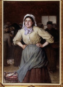 La cancalaise - Målning av Jacques Eugene Feyen (1815-1908), n.d.
