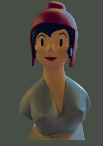 Byst av Marianne inspirerad av J.Faizant (skulptur)