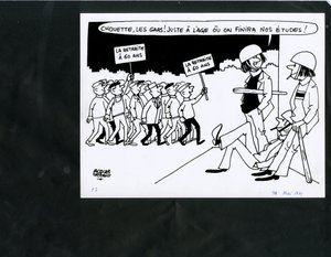 Le Figaro, satir i svartvitt