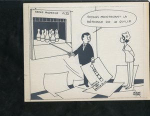 Le Figaro, satir i svartvitt