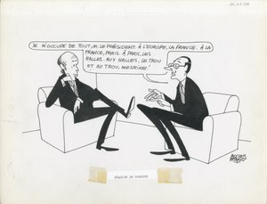 Le Figaro, satir i svartvitt