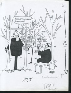 Paris-Presse, Satirisk i svartvitt av Jacques Faizant