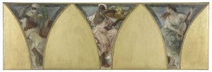 Skiss för Paris stadshus: Algeriet. Guyana. Provence, cirka 1888 (olja på duk) av Jacques Fernand Humbert